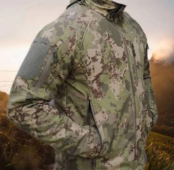 Тактична зимова куртка SOFTSHELL MULTICAM Wolftrap Розмір: XL (52) Хакі