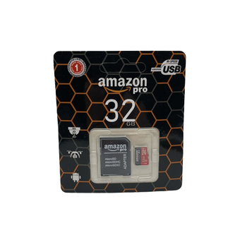 Карта памяти AMAZON Pro Флешка microSDHC Class 10 для смартфона планшета 32GB с карманом