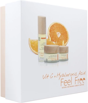 Набір FeelFree Вітамін С Сироватка 30 мл + Крем для зони навколо очей 30 мл + Крем-бустер для обличчя 50 мл (8437017754459)