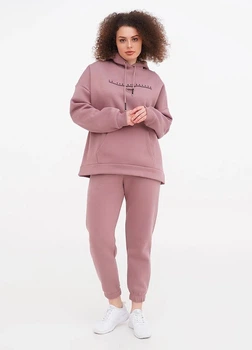 Костюм худі, брюки Cotpark 4XL темно-рожевий 22028