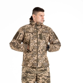 Куртка Тактична Демісезонна Soft Shell Піксель ЗСУ 50 розмір