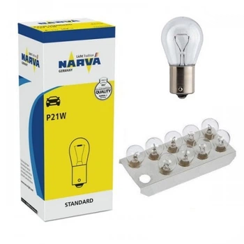 Галогенна лампа Narva P21W 12V BA15S 17635