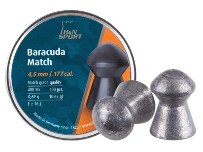 Свинцовые пули H&N Baracuda Match 4,51 мм 0,69 г 400 шт (1453.02.72)