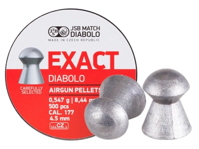 Свинцеві кулі JSB Diabolo Exact, 4,53 мм 0,547 р 500 шт (1453.05.33)