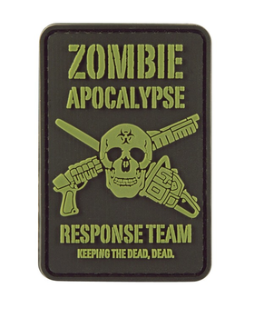 Шеврон/патч для военнослужащих KOMBAT UK Zombie Apocalypse Patch 50x73мм (OPT-1441)