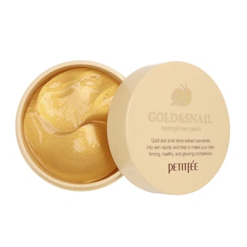 Гидрогелевые патчи с черным жемчугом Petitfee Gold & Snail Hydrogel Eye Patch 60 шт