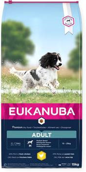 Сухий корм Eukanuba Adult Medium Breeds 15 кг (8710255120041)