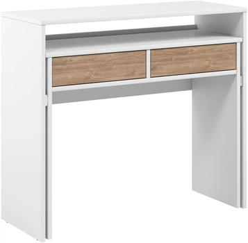 Письменный стол Mesa Компакт 100х40x88 см Белый/Дуб Канзас (MC-261)