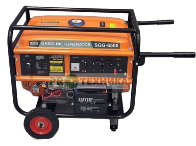 Генератор бензиновый Spektr SGG-6500E (6 кВт, электростарт)