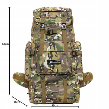 Тактичний військовий рюкзак сумка на плечі 70 л камуфляж