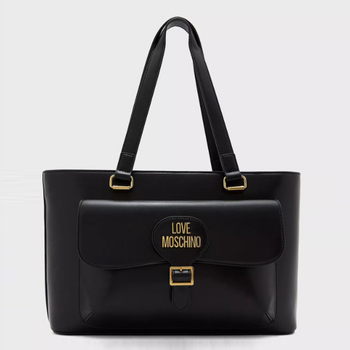 Сумка шопер жіноча Love Moschino Borsa Pu Nero JC4354PP0EKH Black (8054400641549)