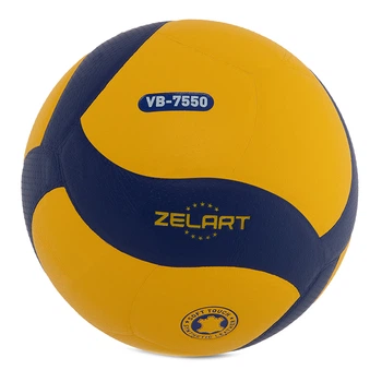 Мяч волейбольный Zelart VB-7550 №5 Желто-синий (57363024)