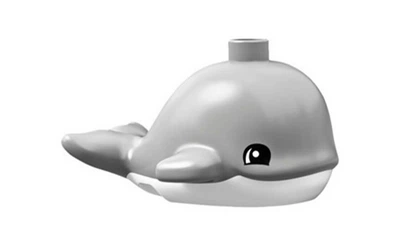 Конструктор LEGO Whale Baby - Light Bluish Gray 1 деталей (6262209)
