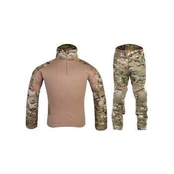 Комплект униформы Gen2 Combat UBACS, рубашка и штаны, с наколенниками и налокотниками, EmersonGear, Multicam, M