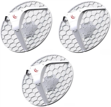 Точка доступу MikroTiK LHG 5 (3шт в уп) (RBLHG5kit)