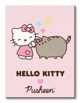 Картина на полотні Pyramid International Pusheen and Hello Kitty 30x40 см (WDC12456)