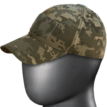 Тактична бейсболка піксельна CAMO-TEC TACTIC CANVAS ММ14 з липучками