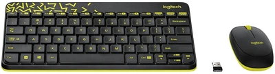 Комплект бездротовий Logitech MK240 Nano Black RUS (920-008213)