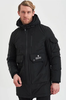 Подовжена куртка чорного кольору Invicta 5208 XL