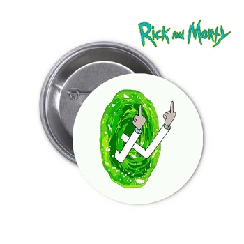 Значок Rick and Morty Рик и Морти #03