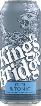 Напій слабоалкогольний King's Bridge Джин Тонік 7% 0.5 л (4820252121089_1)