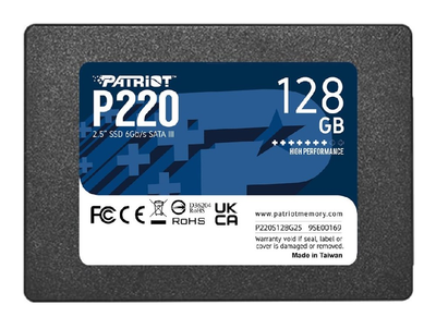 Накопичувач SSD Patriot P220 128GB 2.5" SATAIII TLC (P220S128G25)