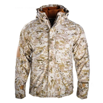 Куртка военная тактическая на флисе Рип-Стоп L Камуфляж Пиксель (HWPR2888979-1)