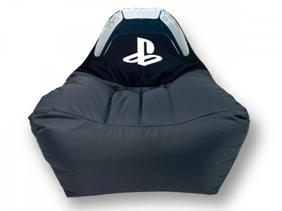 Безкаркасне Сіре крісло мішок диван Sony Playstation