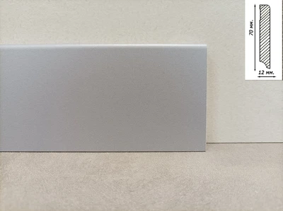 Плинтус Luciano к LVT/SPC 2400x70x12 Алюминий 041/n70q12/4