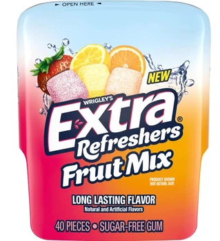 Жвачки Extra Refreshers Fruit Mix sugar free 40 шт