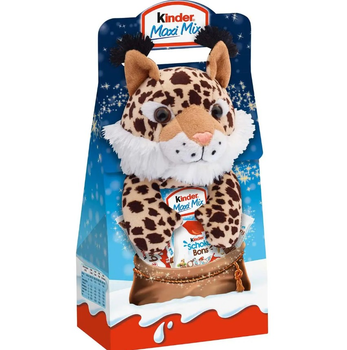 Новорічний подарунок з іграшкою Kinder Maxi Mix рысь133 g