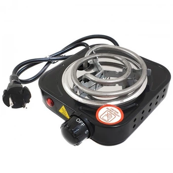 Электроплита для разжигания угля Hot Plate одноконфорочная черная 4193