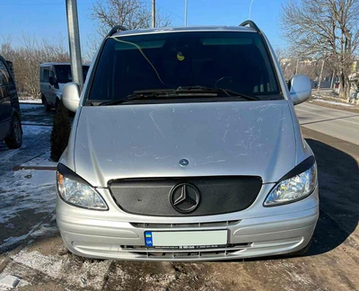 Mercedes Vito W639 (2003-2010) матова зимова накладка на решітку