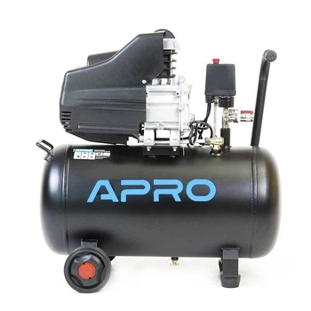 Компресор одноциліндровий APRO OFD-50 8бар/1.5кВт 205л/хв 50л (2 крана)