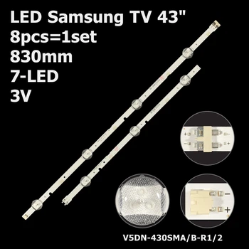 LED підсвітка Samsung TV 43" 7-led 830mm V5DN-430SMA-R1 V5DN-430SMB-R2 2015 SVS43 FHD FCOM 2015SVS43 8pcs=1set