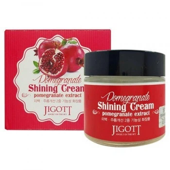 Крем для яскравості шкіри обличчя з екстрактом гранату Jigott Pomegranate Shining Cream 70 мл