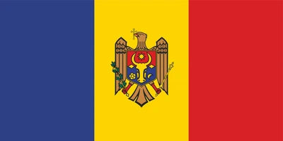 Флаги К-ПРИЗ флаг Молдавии атлас двухсторонняя