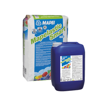 Эластичная гидроизоляция, высокая трещиностойкость Mapei Mapelastic Smart A/B 30 кг