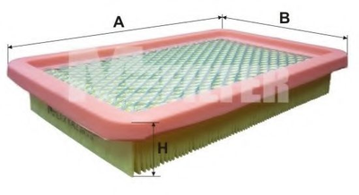 Фільтр повітряний Mazda 626/MX-5/MX-6 1.8/2.0/2.5 92-05 MFilter (K412)