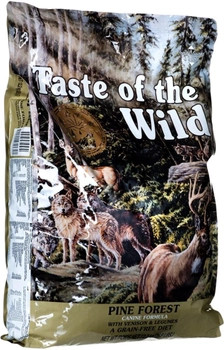 Sucha karma dla psów TASTE OF THE WILD Pine Forest z jeleniem, jagnięciną i rybami 12,2 kg (74198614370)