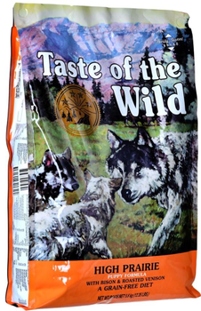 Sucha karma dla szczeniąt Taste of the Wild High Prairie Puppy z mięsem bizona 5.6kg (074198614318)