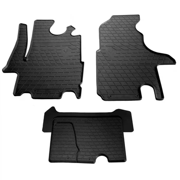 Резиновые коврики (3 шт, Stingray) Premium - резина без запаха для Nissan Interstar 2002-2010 гг