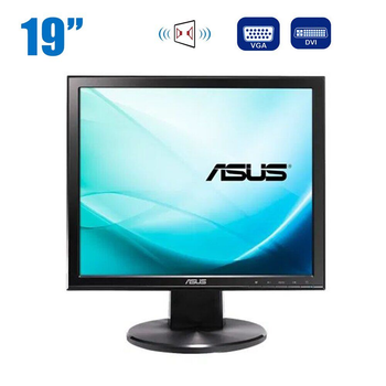 Монитор Asus VB199T / 19" (1280x1024) IPS / VGA, DVI, Audio / Встроенные динамики 2x 1W / VESA 100x100 б/у