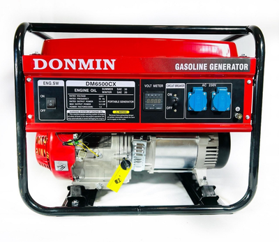 Генератор бензиновий однофазний Donmin DM6500CX 5.0-5.5 кВт