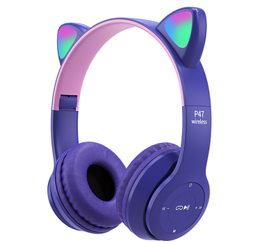 Бездротові Bluetooth навушники з котячими вушками Y 47