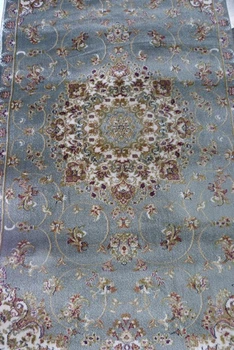 Класичний килим із поліестеру SILK STAR 2х3 м. Овал BLUE 1858B