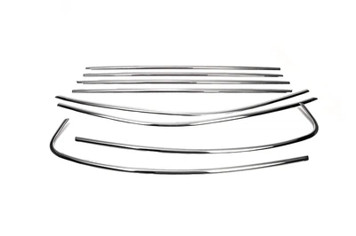 Полный комплект хромированных окантовок окон SD (2019-2026, нержавейка) для Volkswagen Passat B8