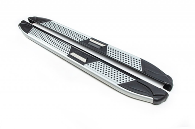 Боковые пороги Mevsim Grey (2 шт., алюминий) для Volvo XC90 2002-2014 гг