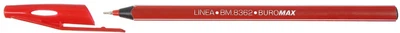 Набор масляных ручек Buromax Linea Трехгранный корпус 0.5 мм Красные 50 шт (BM.8362-03)
