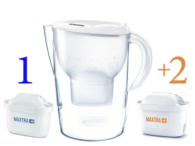 Фильтр-кувшин для воды BRITA Marella XL Memo MX 3.5 л. с 3-мя картриджами Brita Maxtra+ (белый)